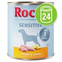 Rocco Sensitive 6 x 800 g - Kip & Aardappel