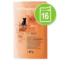 16x85g Maaltijdzakjes Gevogelte catz finefood Kattenvoer