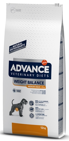 Advance Veterinary Weight Balance Medium-Maxi hondenvoer 12 kg