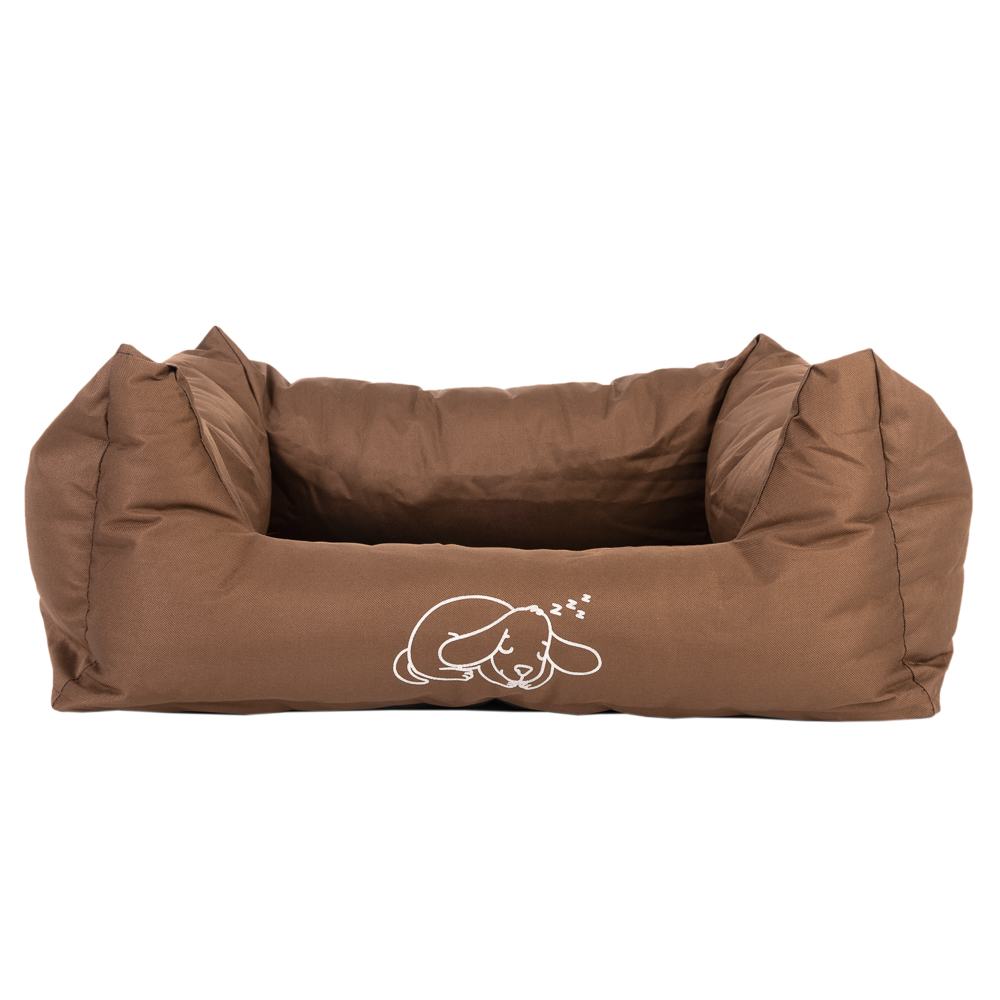 Zooplus Exclusive L118 x B90 x H24 cm Strong & Soft Hondenbed Bruin
