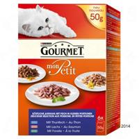 Gourmet Mon Petit  Kattenvoer 6/12/24 x 50 g - met Eend, Kip en Kalkoen