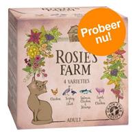 Rosie's Farm Proefpakket  Adult 4 x 100 g Kattenvoer - Mixpakket (4 Soorten)