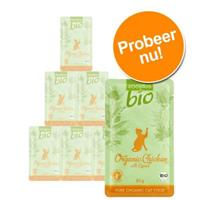 6x85g Gans/Pompoen zooplus Bio Kattenvoer