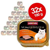 Animonda Vom Feinsten Voordeelpakket Animonda "vom Feinsten" 32 x 100 g - Mix van Vis & Vlees (4 varianten)