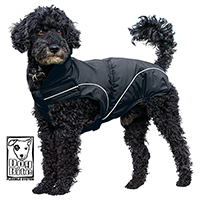 DogBite winterjas, kleur: zwart