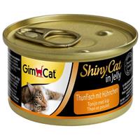 6x70g ShinyCat in Gelei Tonijn & Kip GimCat Kattenvoer Nat