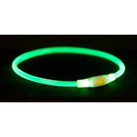 Flash lichthalsband 65 cm groen voor de hond Per stuk