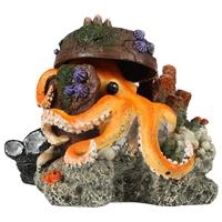 aquadella Aqua Della Verdwaalde Octopus - Aquarium - Ornament - 15.5x12.5x11 cm