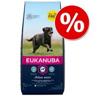 Eukanuba 15 kg + 3 kg gratis! 18 kg Bonusbag  Hondenvoer - Active Adult Medium Breed Kip