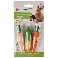 flamingo Knaagdierspeelgoed Vikas - Speelgoed - 10x2x2 cm Groen Geel Oranje