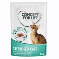 24x85g Sterilised Cats in Gelei Concept for Life Kattenvoer