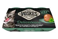 Voskes Delicatesse - Kattensnacks - Kip - Tonijn - 6x25 gram