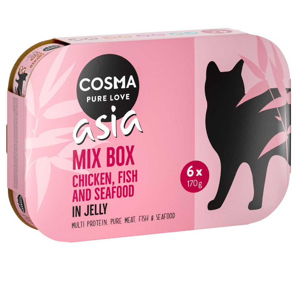 6x170g Thai / Asia in Gelei Cosma Kattenvoer