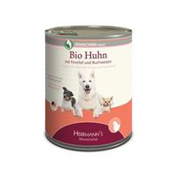 Herrmann's Bio Adult hond Kip met venkel 800 gr. - per 6 stuks