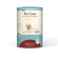 Herrmann's Bio Puppy hondenvoeding Rund met appel 400 gr.
