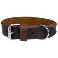 Schecker hondenhalsband "Moorfeuer", Kleur: bruin/cognac