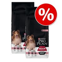 Pro Plan €10 euro korting! Dubbelpak: 2  x 12 of 14 kg  Hondenvoer - Medium Puppy Optidigest - Lam & Rijst (2 x 12 kg)