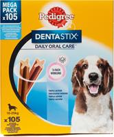 PEDIGREE DENTASTIX Daily Oral Care - Mittelgrosse Hunde - 105 Stück (15x7 Stück)