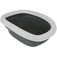 trixie Carlo Katzentoilette, mit Rand 31 × 14 × 43 cm grau. für Katzen - 