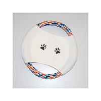 eyepower Tierspielzeug Hund Frisbee buntes Tau ca. 20 cm Durchmesser - 