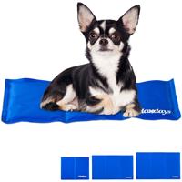 relaxdays Kühlmatte Hund, selbstkühlend, abwischbar, robust, mit Gel, Kühldecke für Tiere, Kältedecke 20 x 35 cm, blau - 