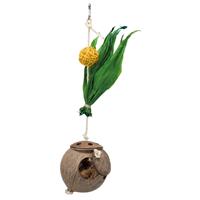 Trixie Kokosnoot Aan Sisaltouw - Vogelspeelgoed - 35 cm cm