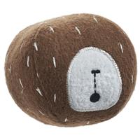 HUNTER Hunde-Plüschspielzeug Tirana Ball braun, Durchmesser:  ca. 10 cm