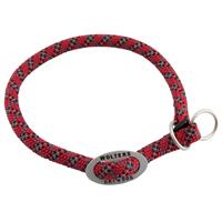 Fehlt Hunde-Halsband Everest rot-schwarz, Breite: ca. 9 mm, Halsumfang: ca. 35 cm