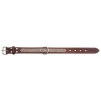Earthbound Hundehalsband OX Tweed Leather Collar beige, Breite: ca. 45 mm, Halsumfang: ca. 59 - 69 cm