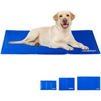 RELAXDAYS Kühlmatte Hund, selbstkühlend, abwischbar, robust, mit Gel, Kühldecke für Tiere, Kältedecke 60 x 100 cm, blau