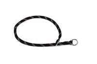 BEEZTEES Halsband Hond - Rond - Nylon - Zwart - 50 cm x 8 mm