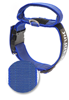 Julius-K9 C&G - Super-grip collar.with handle blue/grey 40