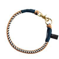 HUNTER Halsband Tinnum, blauw/beige L-XL, 60cm, Ø14mm Hond