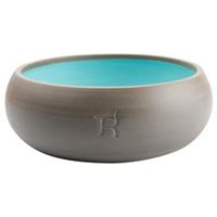 treusinn. Hundenapf Keramik pur grau-blau, Durchmesser:  ca. 17 cm