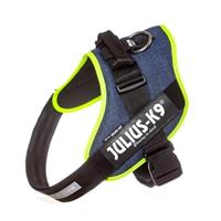 Julius-K9 IDC-Powerharness Size: 3 jeans-stuff with neon e
