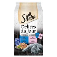 Sheba Delices Du Jour In Gelei - Multipack Pouch 6x50 g - Kattenvoer - Vis