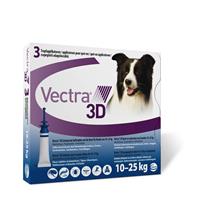Vectra 3D M Spot-on hond 10 - 25 Kg (3 pipetten) 3 pipetten