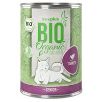 24x400g Senior Kalkoen met Wortel zooplus Bio Kattenvoer