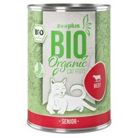 6x400g Senior Rund met Pompoen zooplus Bio Kattenvoer