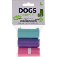 Dogs Collection Poopbags 2ass Rosa/blau/violett 3 Stück