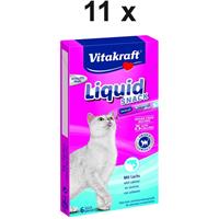 Vitakraft Katzensnack Cat Liquid Snack Lachs - 11 x 90g - 