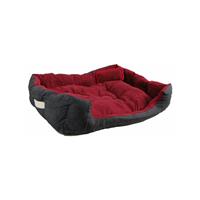 Eyepower Hundebett 82x70x20 cm Hundekissen Waschbar Tierkissen Tierbett Katzenbett Katzenkissen Innenkissen Rot Burgunder - 