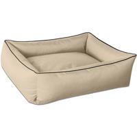 BedDog Hundebett MAX, großes Hundekörbchen aus Cordura, waschbares Hundebett mit Rand, Hundesofa vier-eckig:L (ca. 80x65cm), NAMIB-SAND (beige)