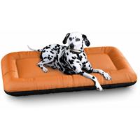 Knuffelwuff Wasserfestes In und Outdoor Hundebett Lucky Color Edition aus Nylongewebe XXL 120 x 85cm Orange - 