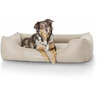 Knuffelwuff Hundebett Finlay aus Nylongewebe XL 105 x 75cm Beige - 