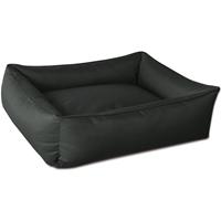 BedDog Hundebett MAX, großes Hundekörbchen aus Cordura, waschbares Hundebett mit Rand, Hundesofa vier-eckig:XXL (ca. 120x85cm), ANTHRACITE