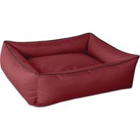 BedDog Hundebett MAX, großes Hundekörbchen aus Cordura, waschbares Hundebett mit Rand, Hundesofa vier-eckig:XXXL (ca. 150x110cm), RED-WINE (rot)