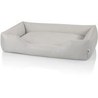 BedDog Hundebett ZARA, Hundesofa aus Cordura, Microfaser-Velours, waschbares Hundebett mit Rand, Hundekissen vier-eckig:XXL (ca. 120x85cm),