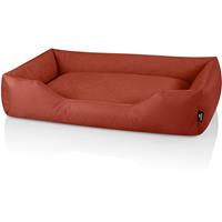 BedDog Hundebett ZARA, Hundesofa aus Cordura, Microfaser-Velours, waschbares Hundebett mit Rand, Hundekissen vier-eckig:XXXL (ca. 150x110cm),