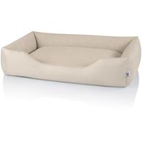 BedDog Hundebett ZARA, Hundesofa aus Cordura, Microfaser-Velours, waschbares Hundebett mit Rand, Hundekissen vier-eckig:XXXL (ca. 150x110cm),